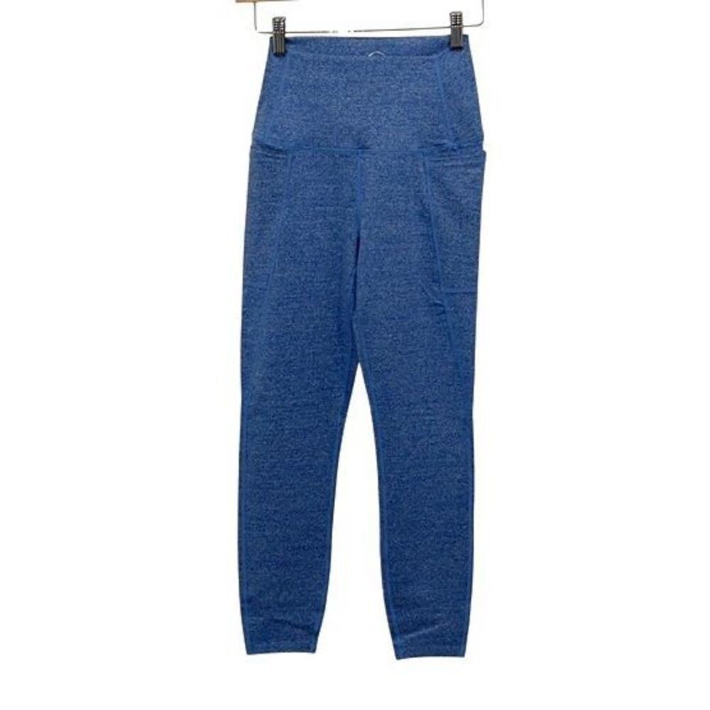 Addison Bay Womens Heather High Waisted Ludlow Pull-on Leggings Blue Small NWT - Picture 2 of 13